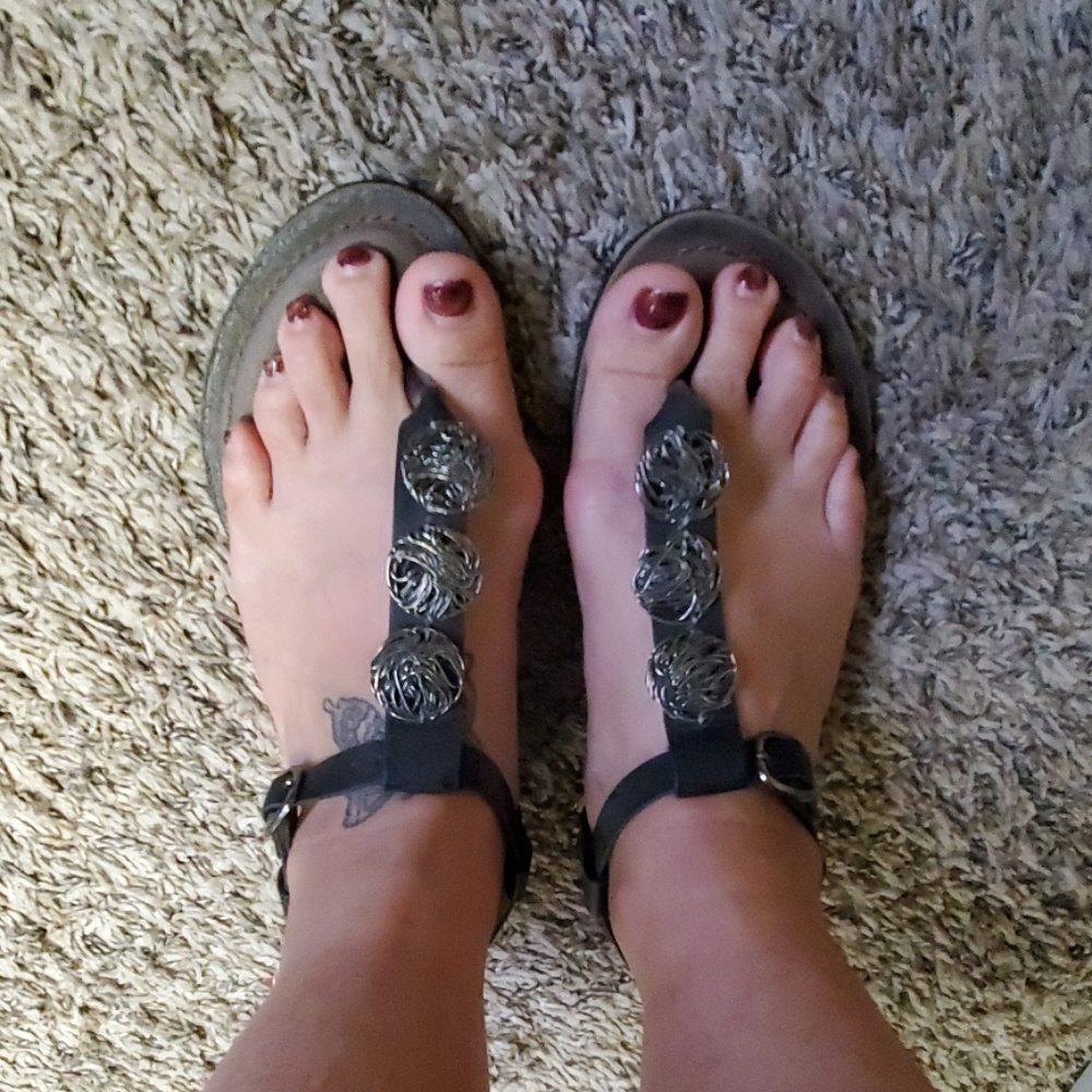 Black sandals